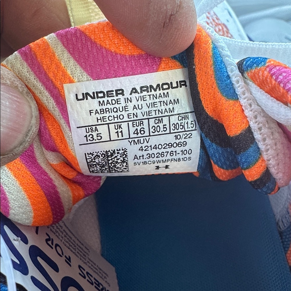NWOT Under Armour Flow Breakthru 3 LE 'Polka Dots' 3026761-100 - Picture 10 of 10